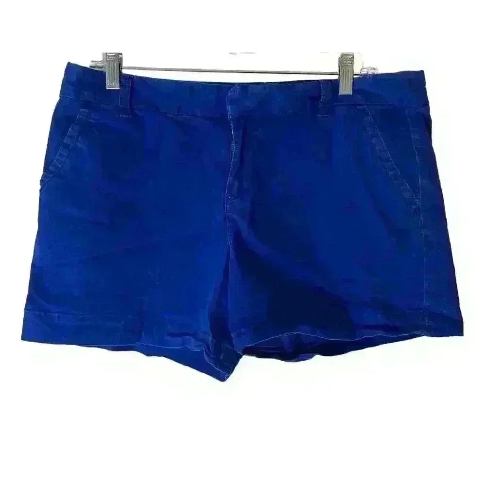 calvin klein shorts women Blue Sz 8 Made In Sri Lanka 97% Cotton 3%spandex